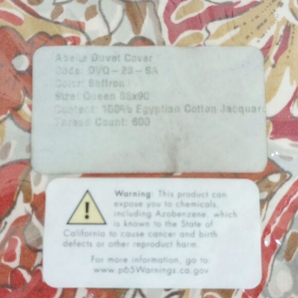 NEW! de' Medici by Eastern Concepts Egyptian Cotton Jacquard Queen Duvet Cover - Picture 6 of 6